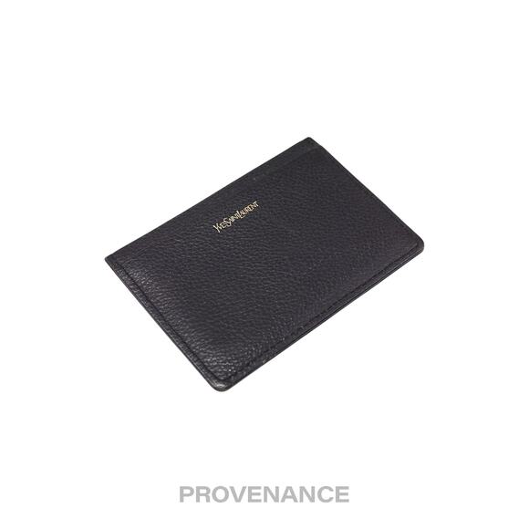 🔴 Saint Laurent Paris YSL Logo Card Holder Wallet - Black - Picture 4 of 6